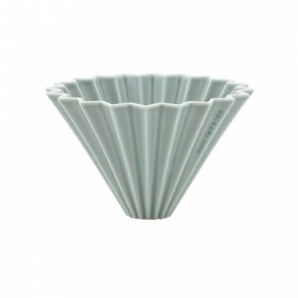 Origami dripper ceramic M - matt gray