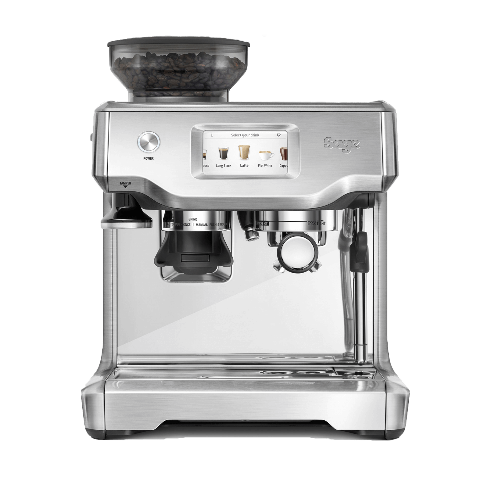 SAGE SES880BSS - THE BARISTA TOUCH™ espresso machine - silver