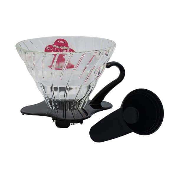 V60-02 Coffee Dripper Glass - Black