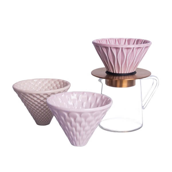 Loveramics Brewers dripper set - pink