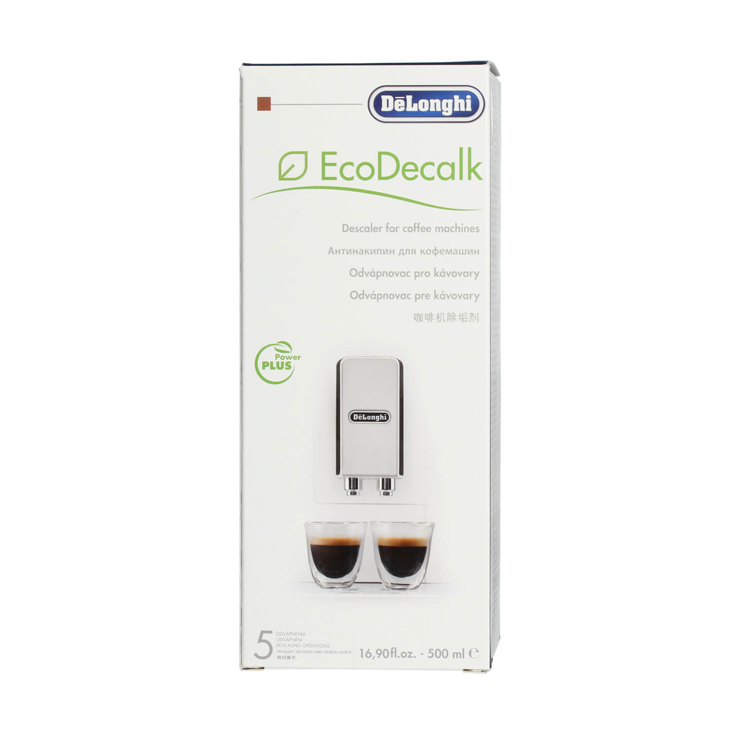 DeLonghi Ecodecalk Descaling Liquid- 500ml- twin pack –