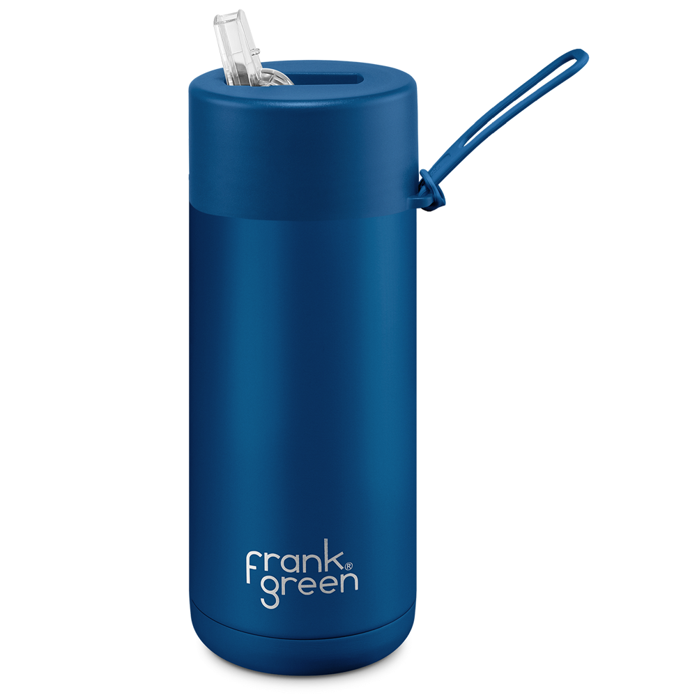 Frank Green Ceramic 475 ml Straw stainless steel - deep ocean