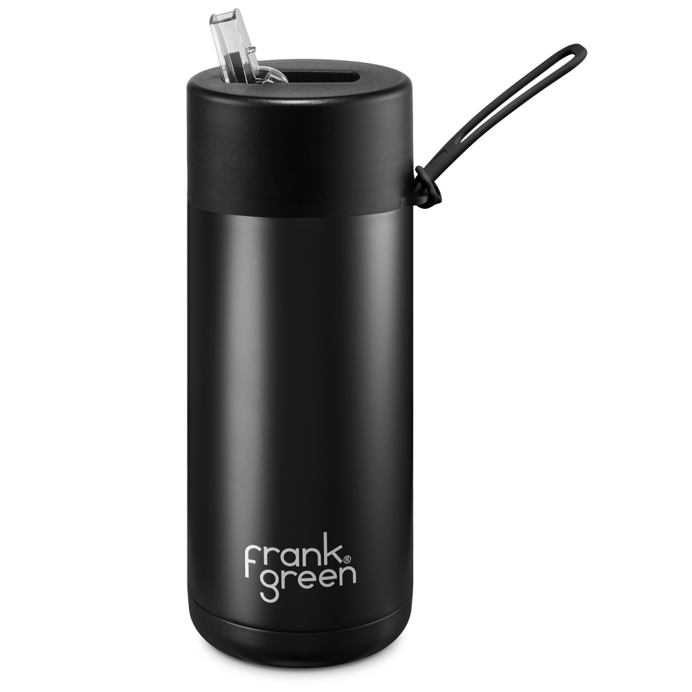 Frank Green Ceramic 475 ml Straw stainless steel - black