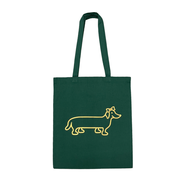 The Naughty Dog canvas bag - green