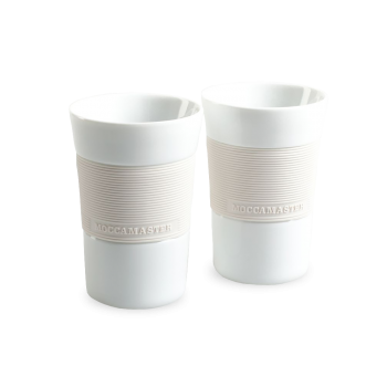 Moccamaster set of two mugs - 200ml - white