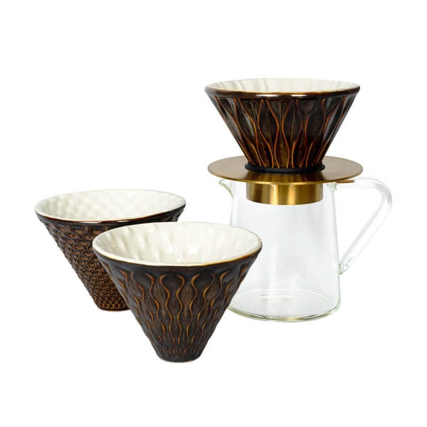 Loveramics Brewers dripper set - brown