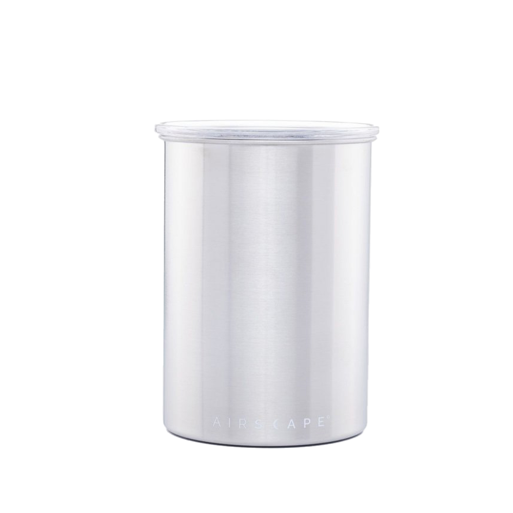 Airscape coffee canister 500 g - Brushed Steel