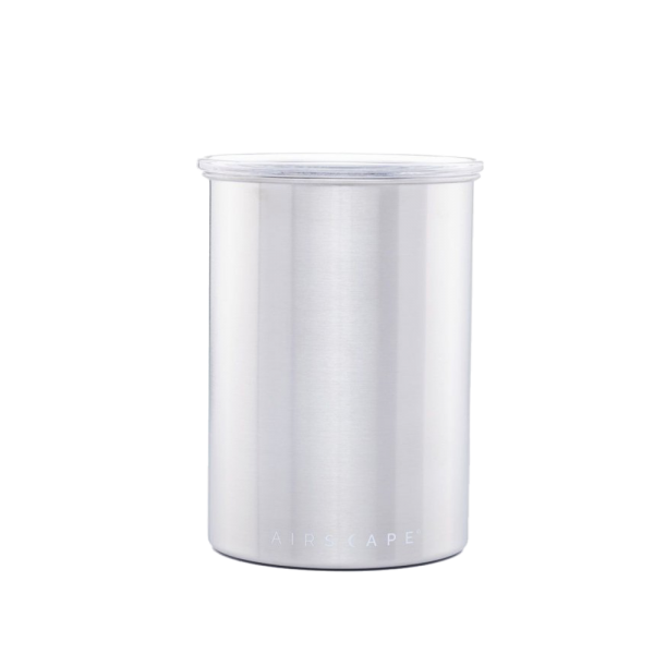 Airscape coffee canister 500 g - Brushed Steel