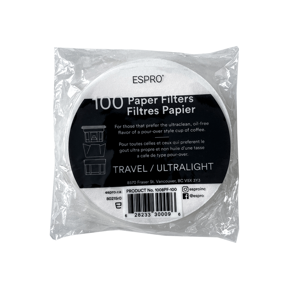 Espro Travel French Press - paper filters - 100 pcs/packing