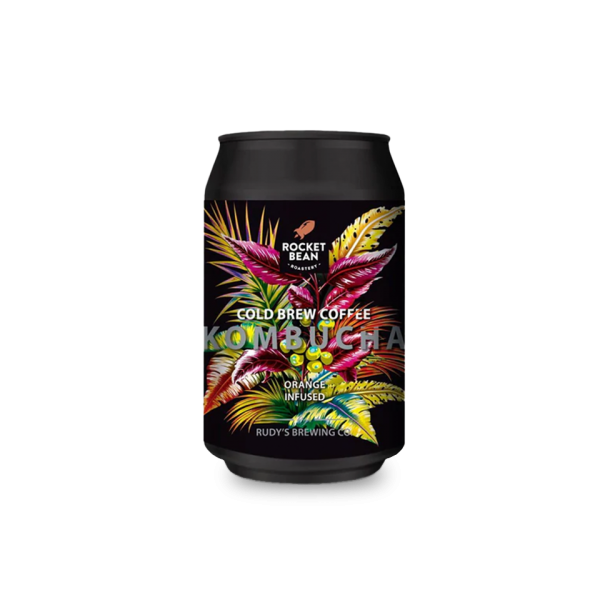 Rudy’s Kombucha - Cold Brew Coffee - Orange