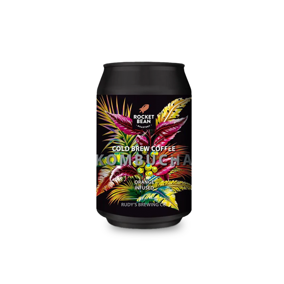 Rudy’s Kombucha - Cold Brew Coffee - Orange