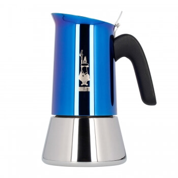 Bialetti New Venus 6 cups - stainless steel mocha teapot - blue