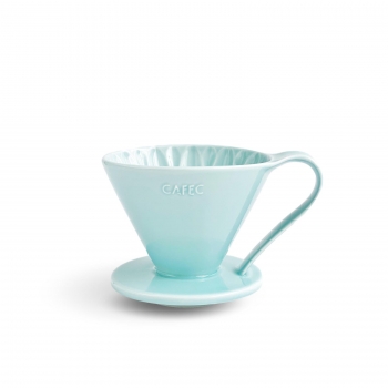 Cafec Arita Ware Flower dripper 4 - blue