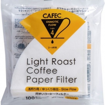 Cafec Light Roast Paper filters size 4 - 100 pcs