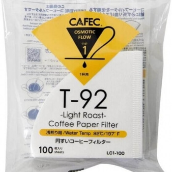 Cafec Light Roast Paper filters size 1 - 100 pcs