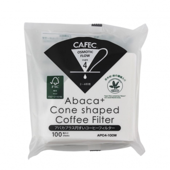 Cafec Abaca+ Paper filters size 4 - 100 pcs