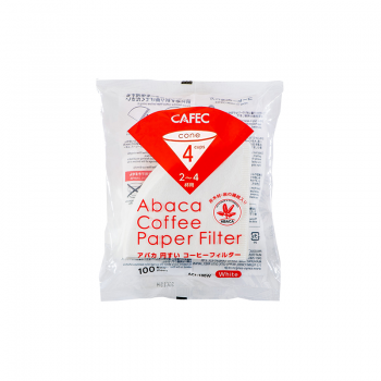 Cafec Abaca Paper filters size 4 - 100 pcs