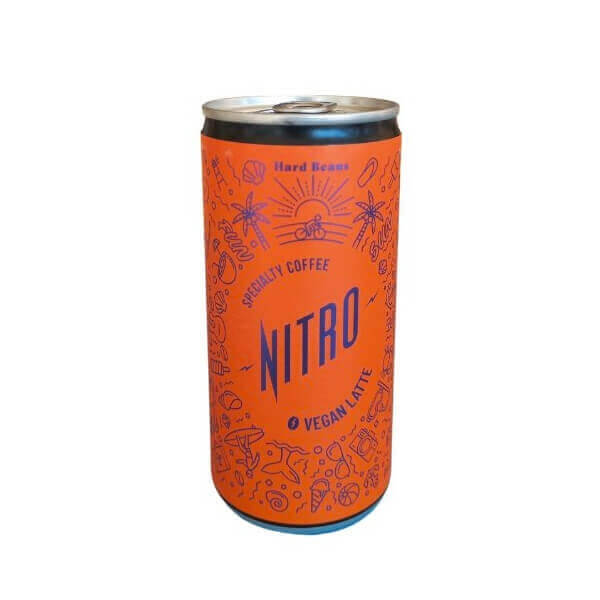 Hard Beans Nitro Cold Brew Vegan Latte - 200ml