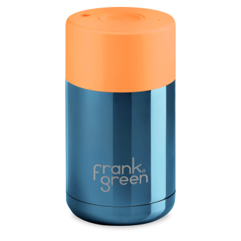 Frank Green Ceramic 295 ml stainless - chrome blue / neon orange
