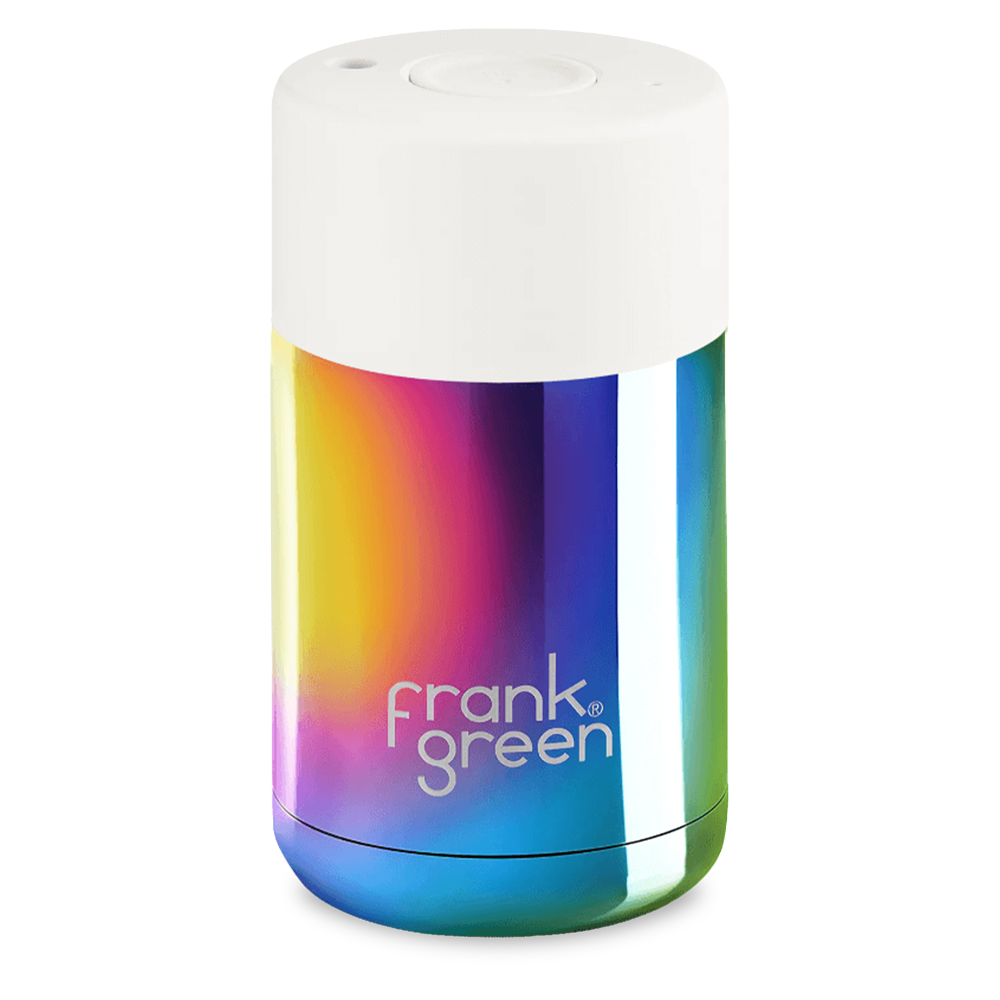 Frank Green Ceramic 295 ml stainless - chrome rainbow / cloud