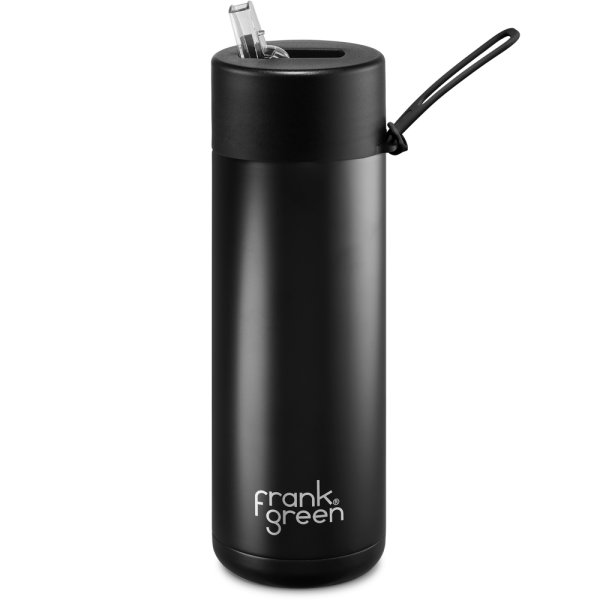 Frank Green Ceramic 595 ml Straw stainless steel - midnight