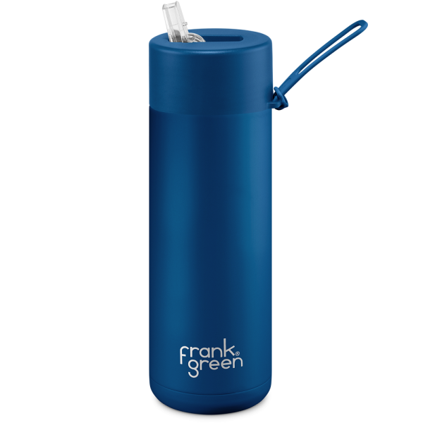 Frank Green Ceramic 595ml Straw stainless steel - deep ocean