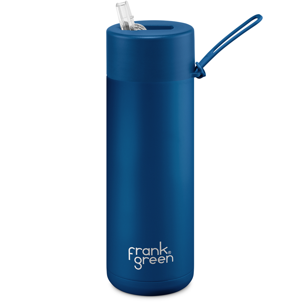 Frank Green Ceramic 595ml Straw stainless steel - deep ocean