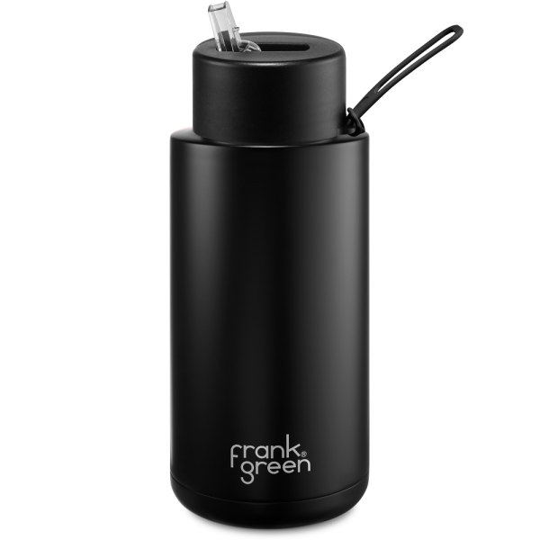 Frank Green Ceramic 1000ml Straw stainless steel - midnight