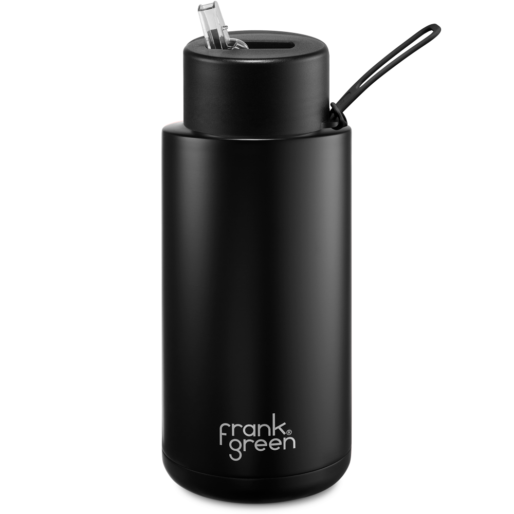 Frank Green Ceramic 1000ml Straw stainless steel - midnight