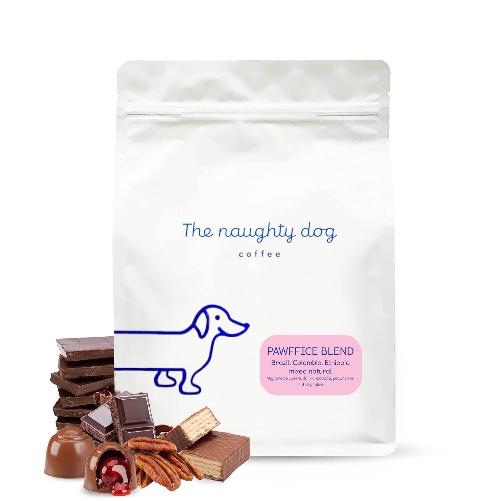 Specialty coffee The naughty dog PAWFFICE ESPRESSO BLEND #2 - 1000 g - coffee for the office