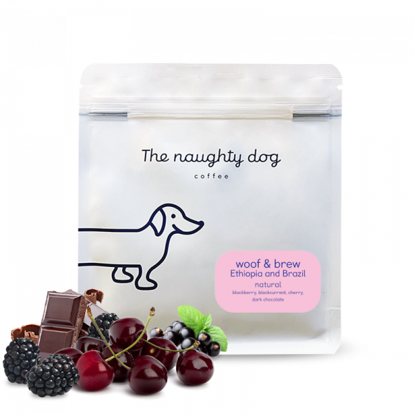 Specialty coffee The naughty dog WOOF & BREW ESPRESSO blend #2