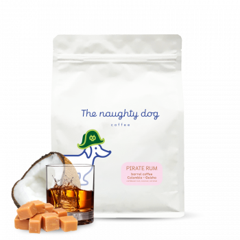 PIRATE RUM barrel coffee 1000 g - geisha aged in rum barrels - The naughty dog