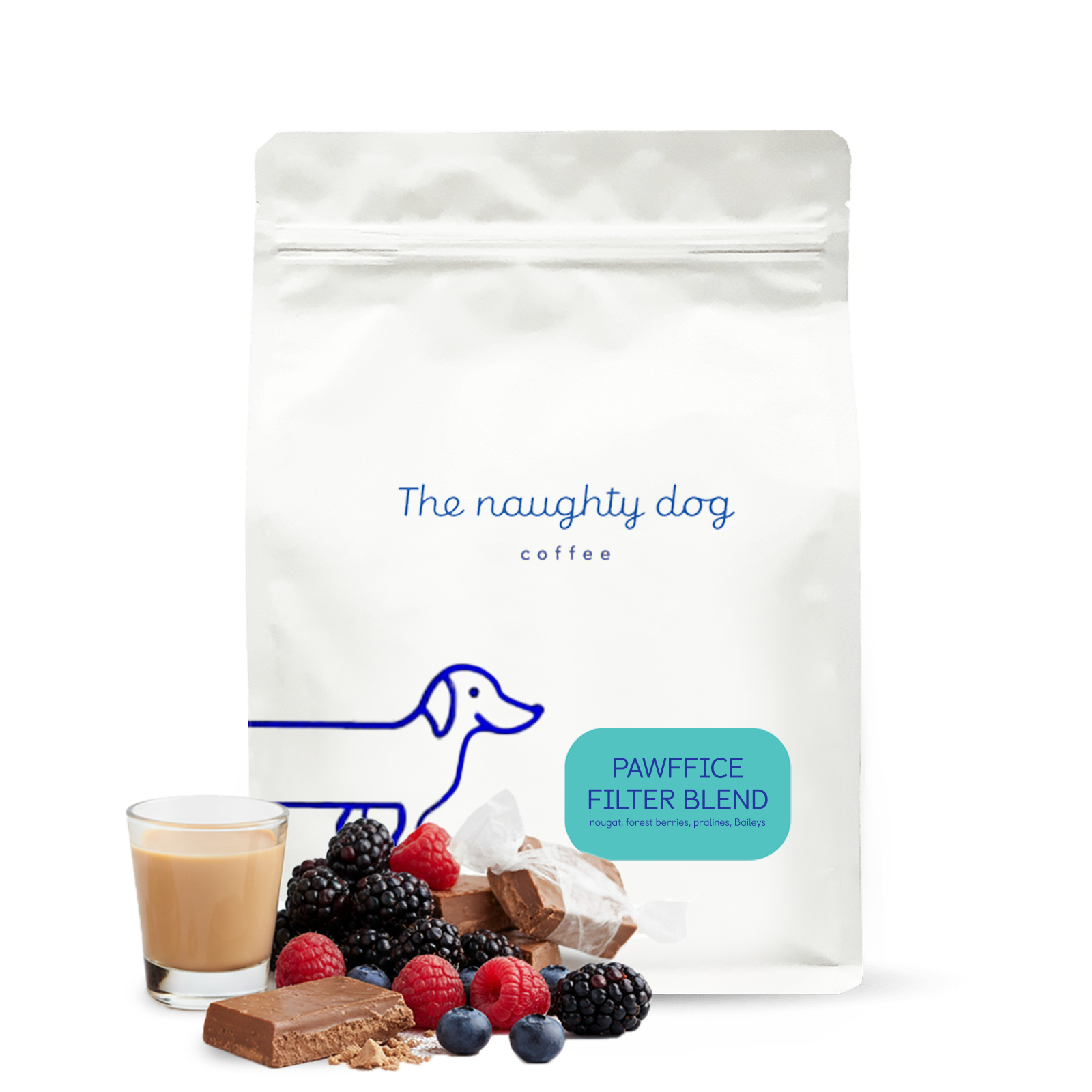 Specialty coffee The naughty dog PAWFFICE FILTER BLEND - coffee for the office - 1000 g 
