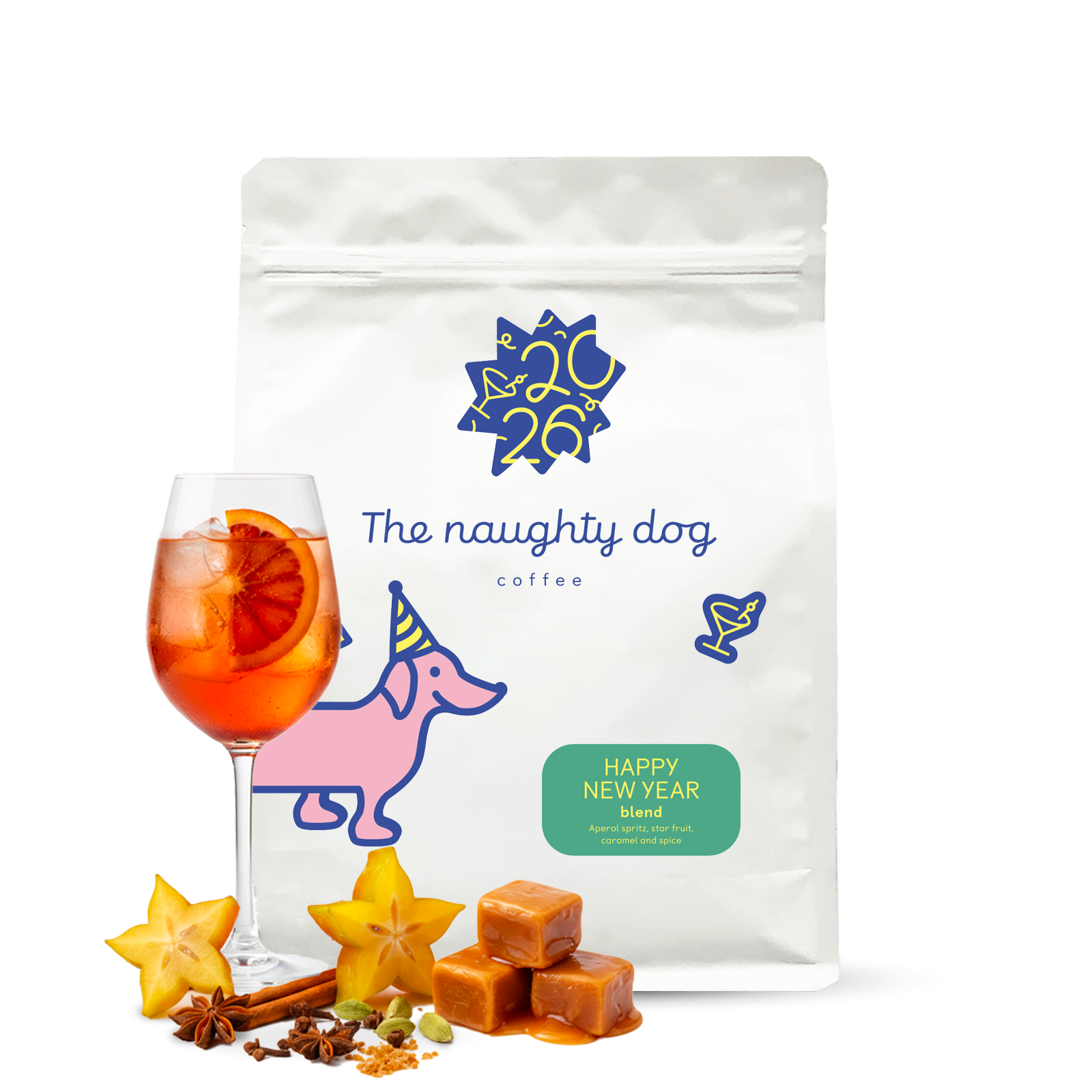 Specialty coffee The naughty dog HAPPY NEW YEAR blend 2026 - 1000g