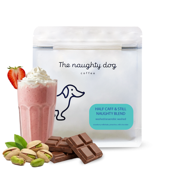 Specialty coffee The naughty dog HALF CAFF & STILL NAUGHTY blend