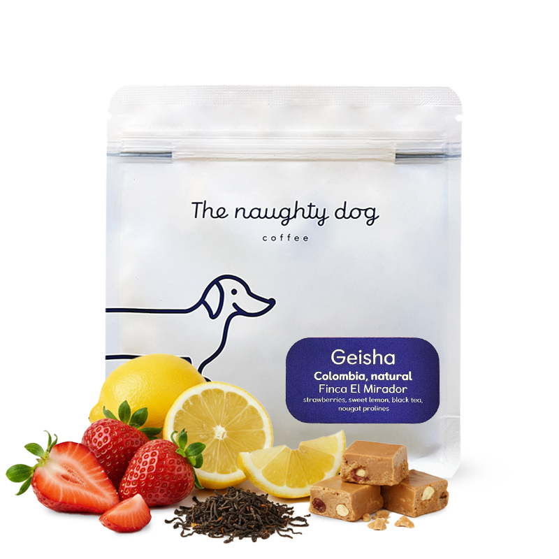 Specialty coffee The naughty dog Colombia El MIRADOR - geisha