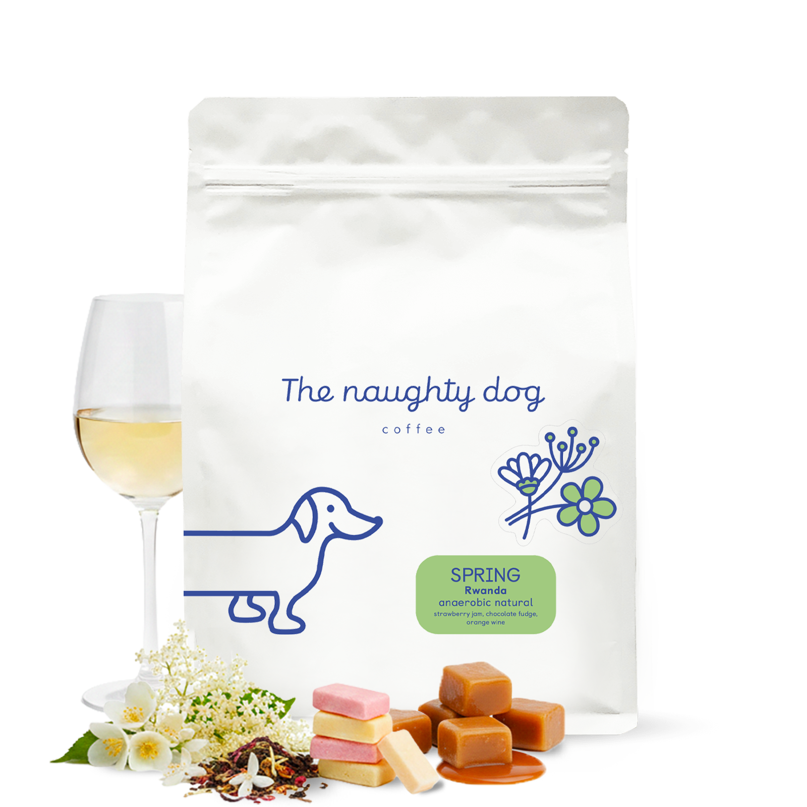 Specialty coffee The naughty dog Colombia SPRING COFFEE - limited edition spring blend - 1000g