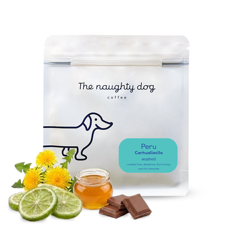 Specialty coffee The naughty dog Peru EFRAIN CARHUALLOCLLO