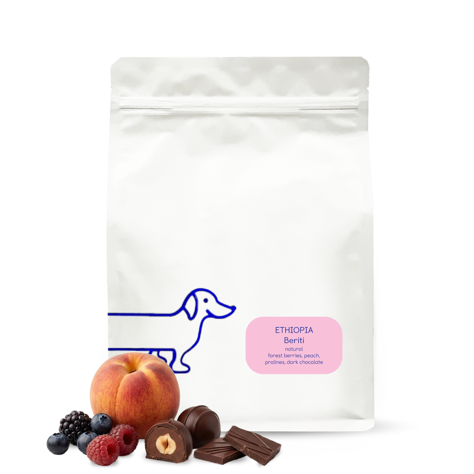 Specialty coffee The naughty dog Ethiopia BERITI - 1000 g