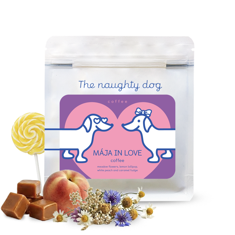 Specialty coffee The naughty dog MÁJA IN LOVE - May Special edition