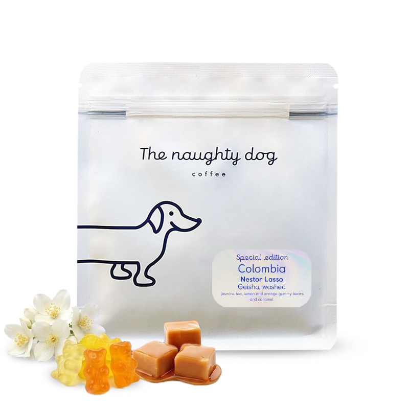 Specialty coffee The naughty dog Colombia NESTOR LASSO