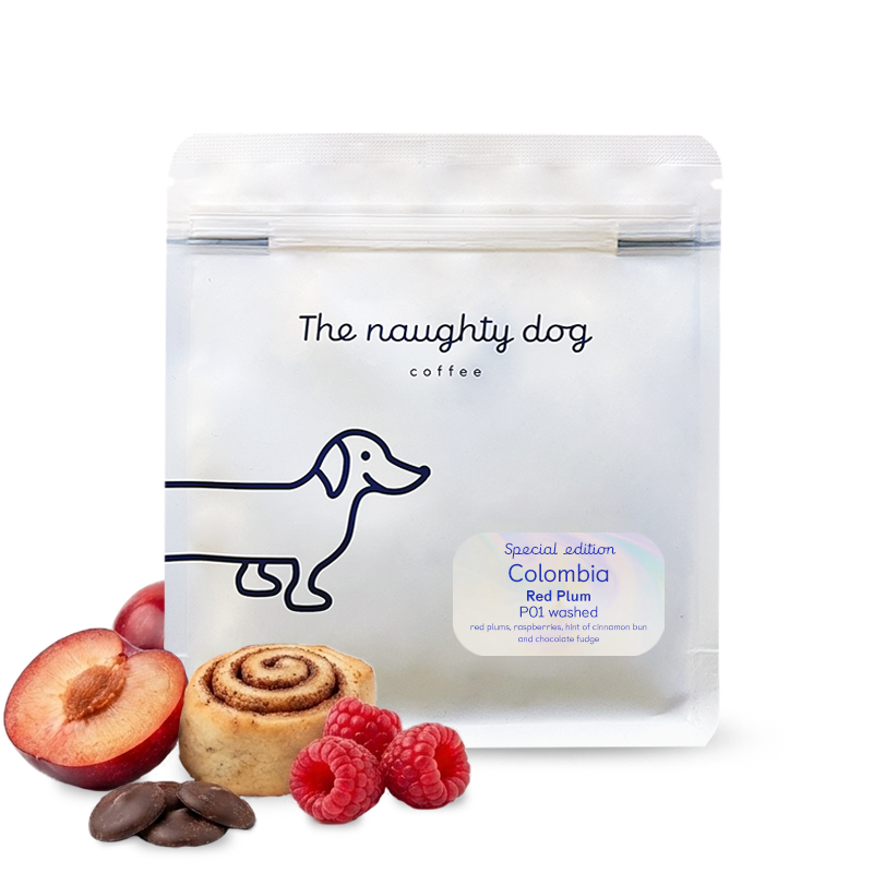 Specialty coffee The naughty dog Colombia RED PLUM - Special Edition
