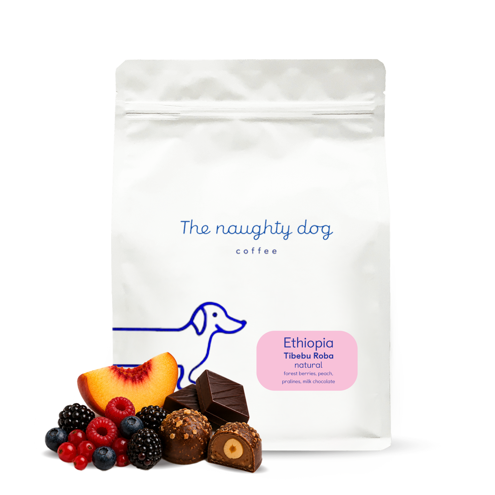 Specialty coffee The naughty dog Ethiopia TIBEBU ROBA - 1000 g