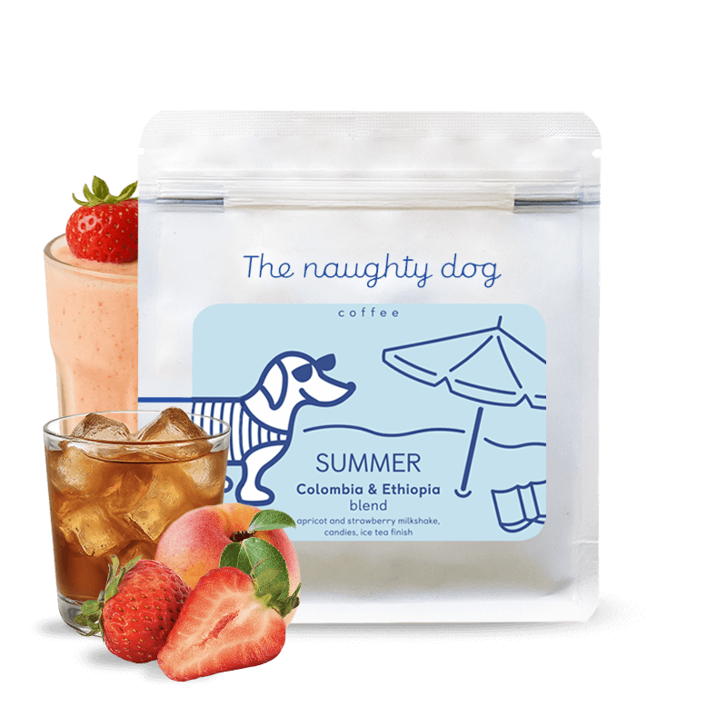 Specialty coffee The naughty dog SUMMER EDITION Colombia & Ethiopia BLEND - Summer Special