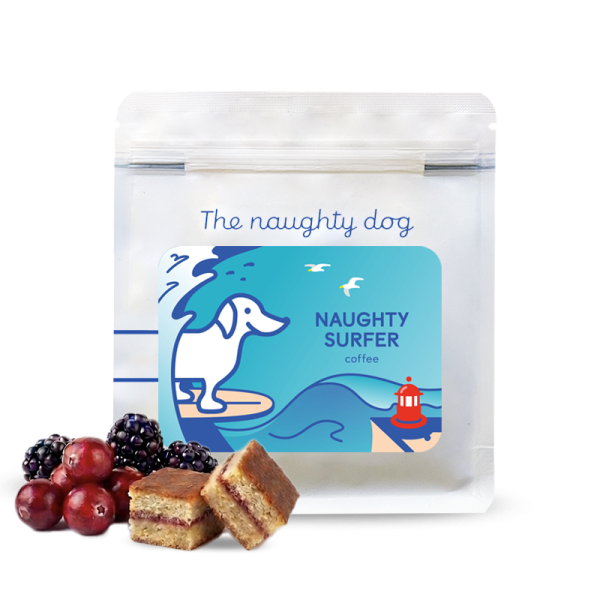Specialty coffee The naughty dog HALF CAFF NAUGHTY SURFER ESPRESSO Blend #3
