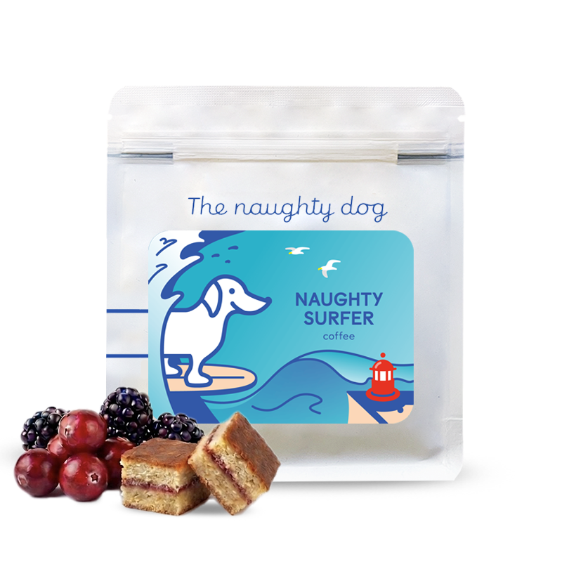 Specialty coffee The naughty dog HALF CAFF NAUGHTY SURFER ESPRESSO Blend #3