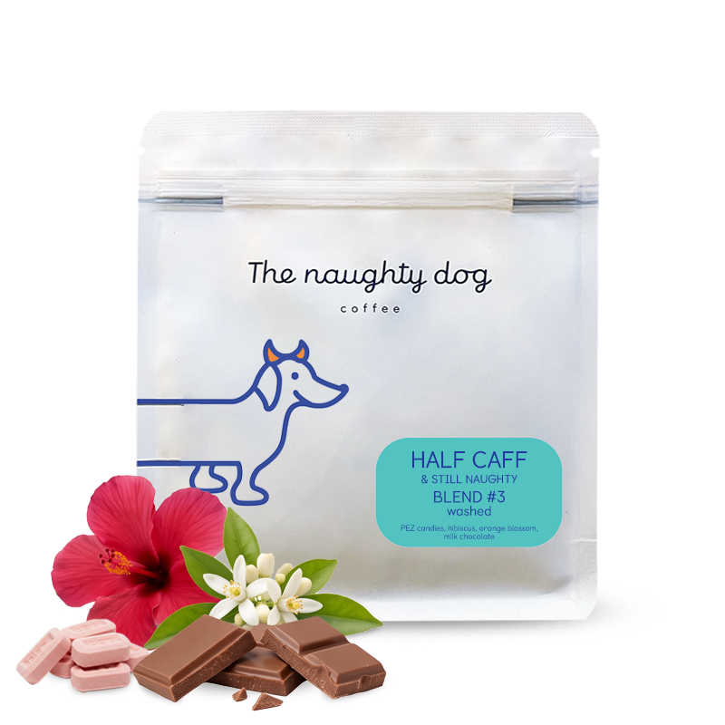 Specialty coffee The naughty dog HALF CAFF & STILL NAUGHTY Blend #3