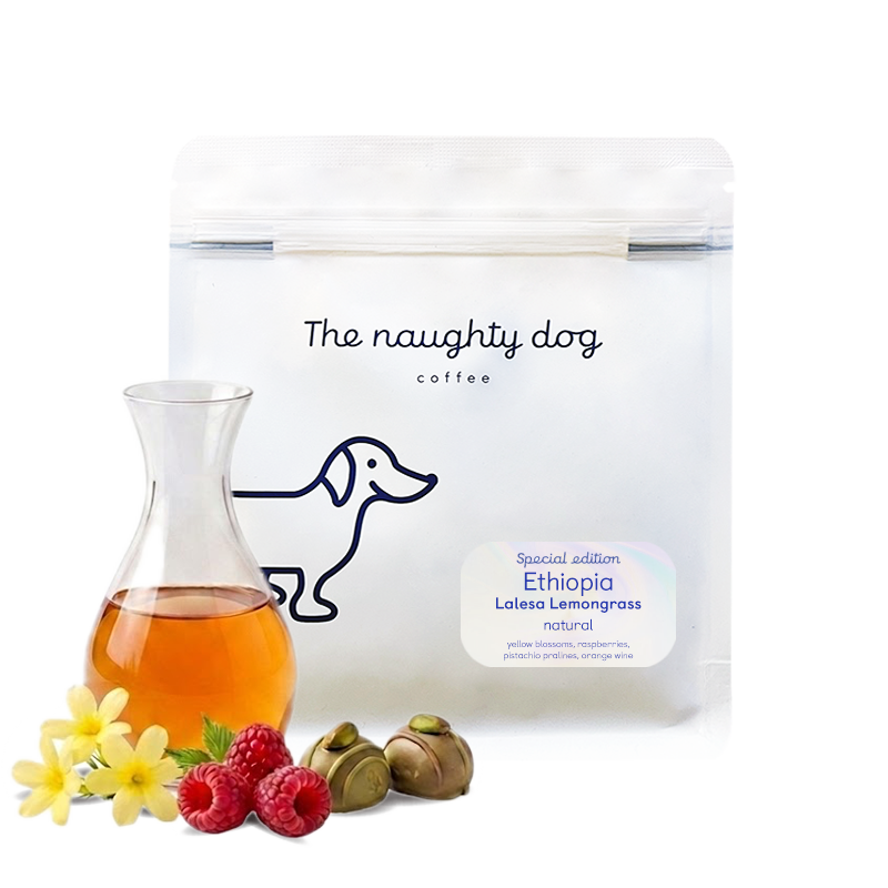 Specialty coffee The naughty dog Ethiopia LALESA Lemongrass - Special Edition