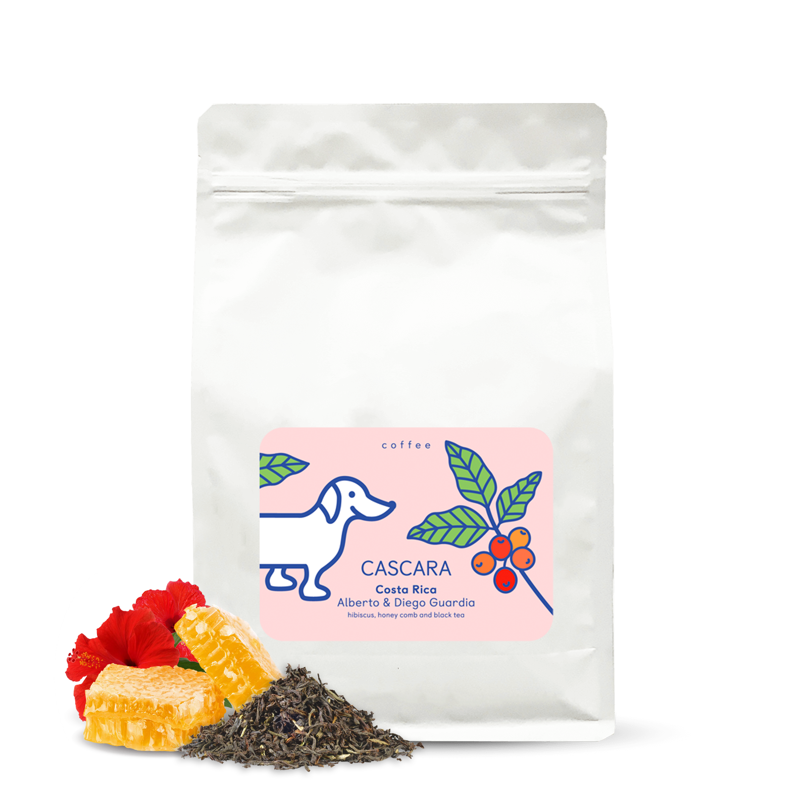 Specialty coffee The naughty dog Costa Rica DIEGO GUARDIA - 1000 g - cascara - coffee husks