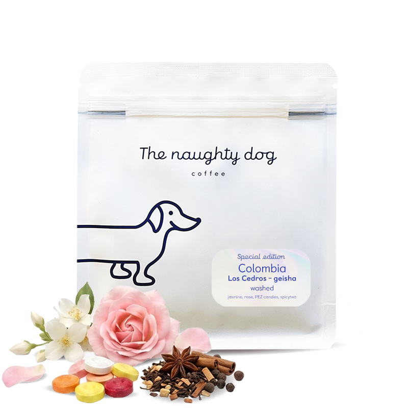 Specialty coffee The naughty dog Colombia LOS CEDROS  - Special Edition